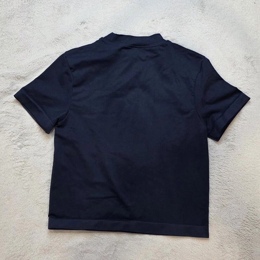Gymshark Stretchy Shirt Size Medium Navy Blue, Nylon - Picture 6 of 6